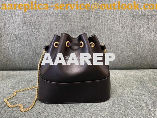 Replica Valentino Mini Bucket Bag In Nappa Leather with VLogo Signatur 8