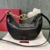 Replica Valentino Small Vlogo Moon Hobo Bag In Grainy Calfskin With Ch 11