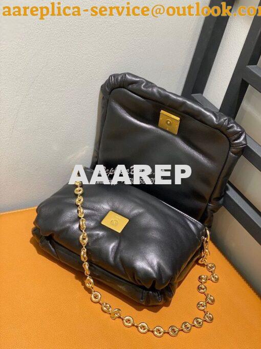 Replica Loewe Puffer Goya bag in shiny nappa lambskin AP40P41 Black 6