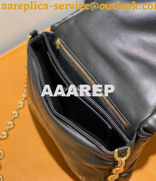 Replica Loewe Puffer Goya bag in shiny nappa lambskin AP40P41 Black 7