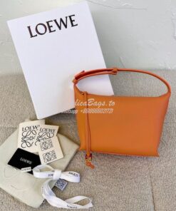 Replica Loewe Small Cubi bag in nappa calfskin Orange A906K75