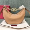 Replica Valentino Small Vlogo Moon Hobo Bag In Grainy Calfskin With Ch 11