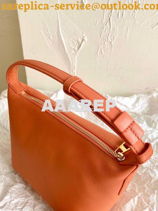 Replica Loewe Small Cubi bag in nappa calfskin Orange A906K75 4