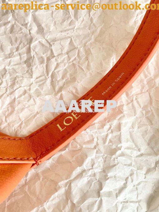 Replica Loewe Small Cubi bag in nappa calfskin Orange A906K75 5