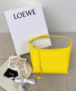 Replica Loewe Small Cubi bag in nappa calfskin Yellow A906K75