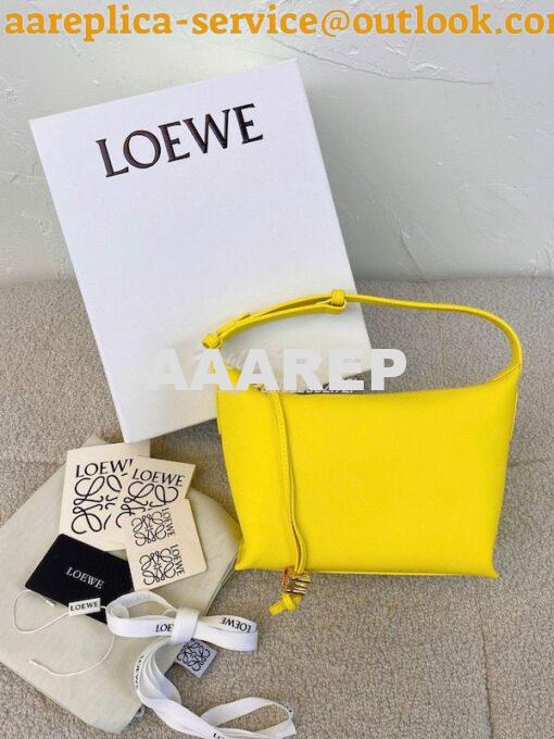 Replica Loewe Small Cubi bag in nappa calfskin Yellow A906K75