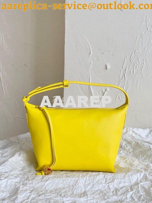 Replica Loewe Small Cubi bag in nappa calfskin Yellow A906K75 2