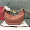 Replica Valentino Small Vlogo Moon Hobo Bag In Grainy Calfskin With Ch 11