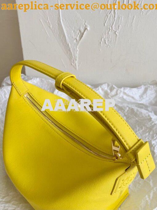 Replica Loewe Small Cubi bag in nappa calfskin Yellow A906K75 3