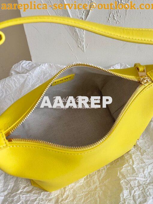 Replica Loewe Small Cubi bag in nappa calfskin Yellow A906K75 6