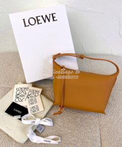 Replica Loewe Small Cubi bag in nappa calfskin Brown A906K75