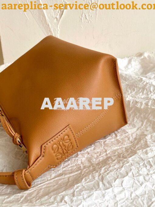 Replica Loewe Small Cubi bag in nappa calfskin Brown A906K75 3