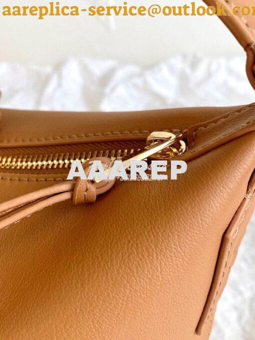 Replica Loewe Small Cubi bag in nappa calfskin Brown A906K75 4