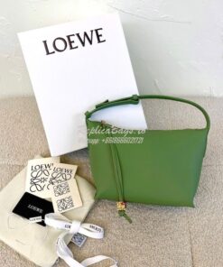 Replica Loewe Small Cubi bag in nappa calfskin Rosemary A906K75