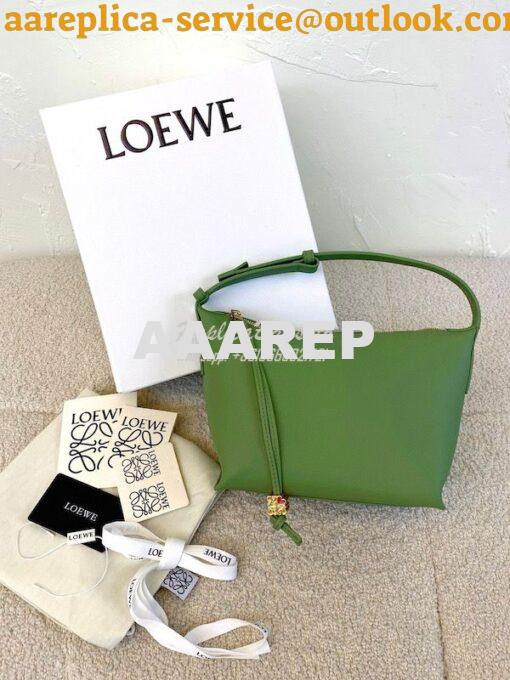 Replica Loewe Small Cubi bag in nappa calfskin Rosemary A906K75