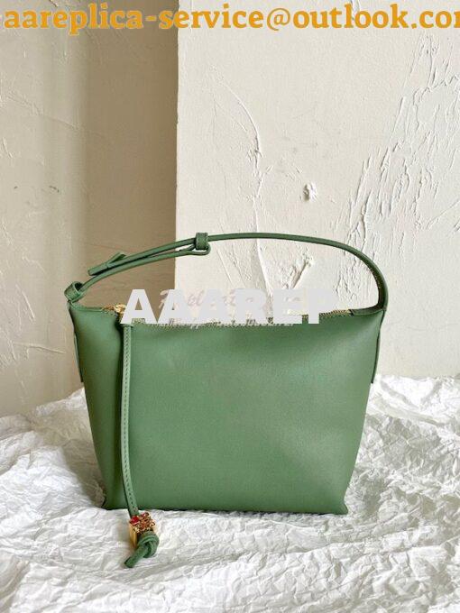 Replica Loewe Small Cubi bag in nappa calfskin Rosemary A906K75 2