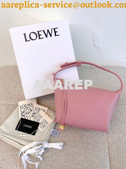 Replica Loewe Small Cubi bag in nappa calfskin Dahlia A906K75