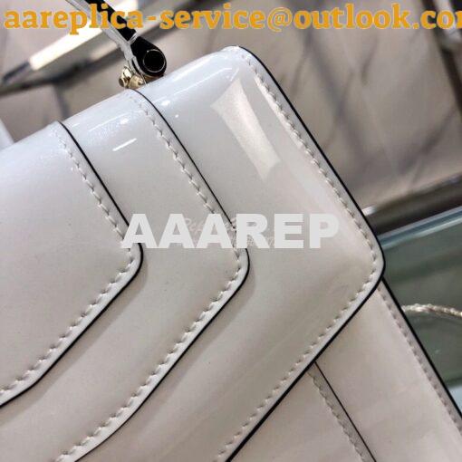 Replica Bvlgari Serpenti Forever Flap Cover Bag in Metallic with Handl 4