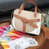 Replica Loewe Gate Top Handle Mini Bag 66042 in Natural Calfskin Tan 9