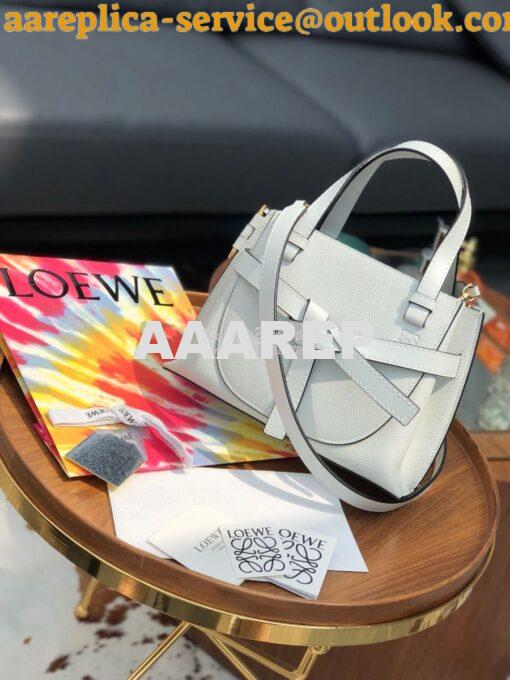 Replica Loewe Gate Top Handle Mini Bag 66042 Kaolin