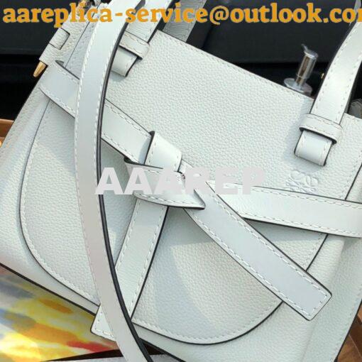 Replica Loewe Gate Top Handle Mini Bag 66042 Kaolin 3