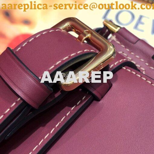 Replica Loewe Gate bumbag in Soft Calfskin 271922 Oxblood 5