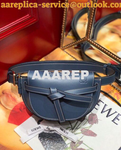 Replica Loewe Gate bumbag in Soft Calfskin 271922 Blue