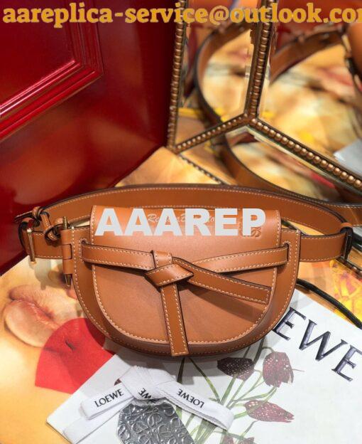 Replica Loewe Gate bumbag in Soft Calfskin 271922 Tan