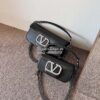 Replica Valentino VLogo Chain Calfskin Shoulder Bag 1W2B0K Black 22