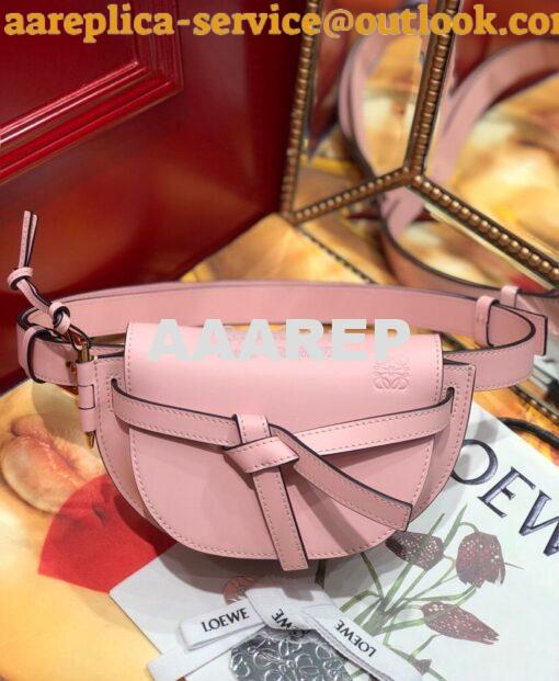 Replica Loewe Gate bumbag in Soft Calfskin 271922 Pink