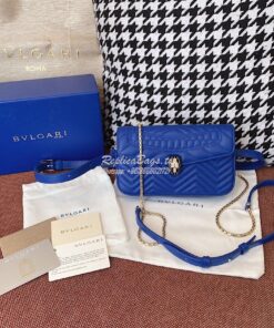 Replica Bvlgari Serpenti Forever Belt Bag 287853 Cobalt Blue