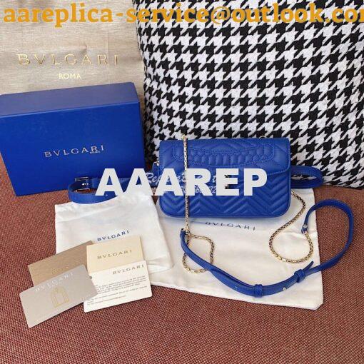 Replica Bvlgari Serpenti Forever Belt Bag 287853 Cobalt Blue