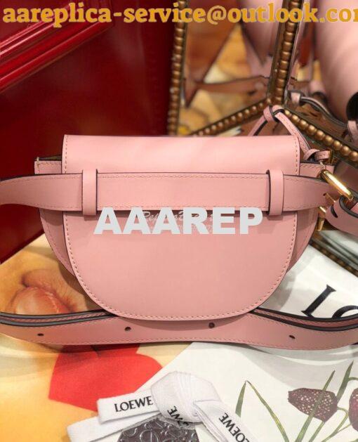 Replica Loewe Gate bumbag in Soft Calfskin 271922 Pink 3