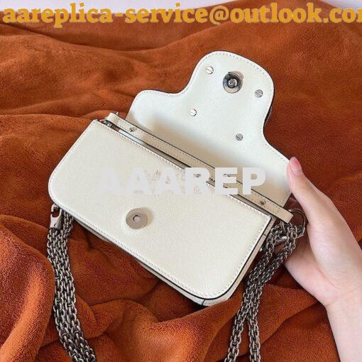 Replica Valentino Locò Shoulder Bag With Jewel Logo WB0K53 Ivory 8