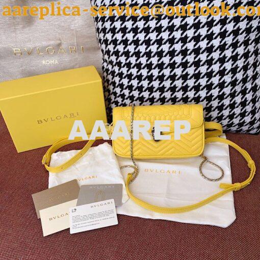 Replica Bvlgari Serpenti Forever Belt Bag 287853 Yellow