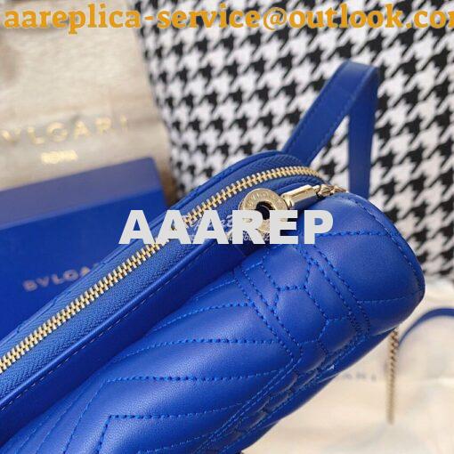 Replica Bvlgari Serpenti Forever Belt Bag 287853 Cobalt Blue 5