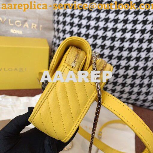 Replica Bvlgari Serpenti Forever Belt Bag 287853 Yellow 5