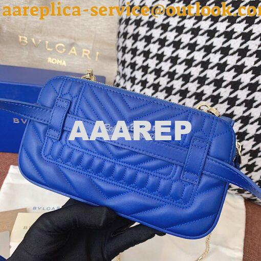 Replica Bvlgari Serpenti Forever Belt Bag 287853 Cobalt Blue 8