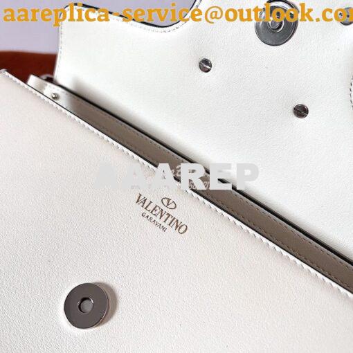 Replica Valentino Locò Shoulder Bag With Jewel Logo WB0K53 Ivory 17