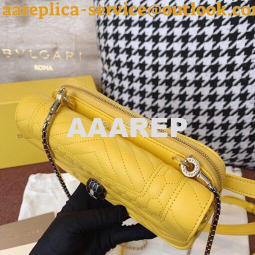 Replica Bvlgari Serpenti Forever Belt Bag 287853 Yellow 6