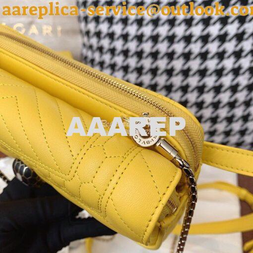 Replica Bvlgari Serpenti Forever Belt Bag 287853 Yellow 7