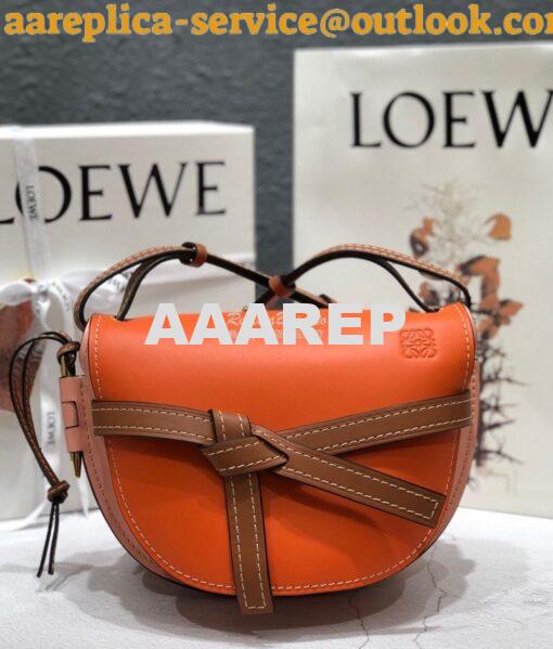 Replica Loewe Gate Small Bag 397511 Ocre/ Pink