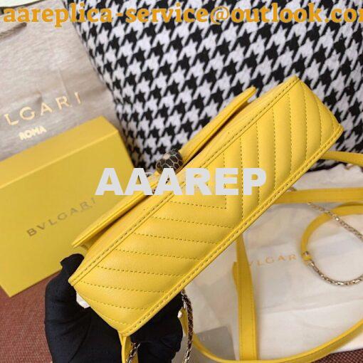 Replica Bvlgari Serpenti Forever Belt Bag 287853 Yellow 8