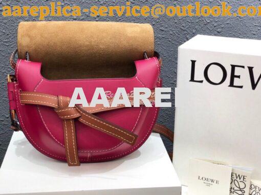 Replica Loewe Gate Small Bag 397511 Oxblood/ Wine 5