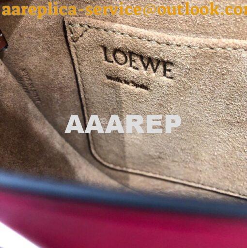 Replica Loewe Gate Small Bag 397511 Oxblood/ Wine 7