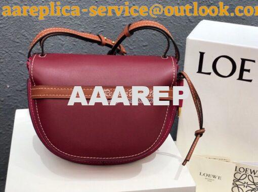 Replica Loewe Gate Small Bag 397511 Oxblood/ Wine 9