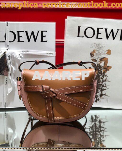 Replica Loewe Gate Small Bag 397511 Amber/Pink