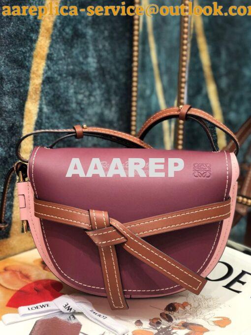 Replica Loewe Gate Small Bag 397511 Oxblood/Pink