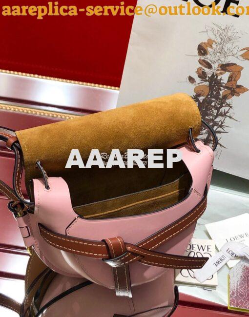 Replica Loewe Gate Small Bag 397511 Amber/Pink 5