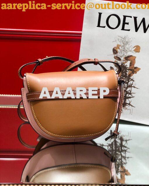 Replica Loewe Gate Small Bag 397511 Amber/Pink 8